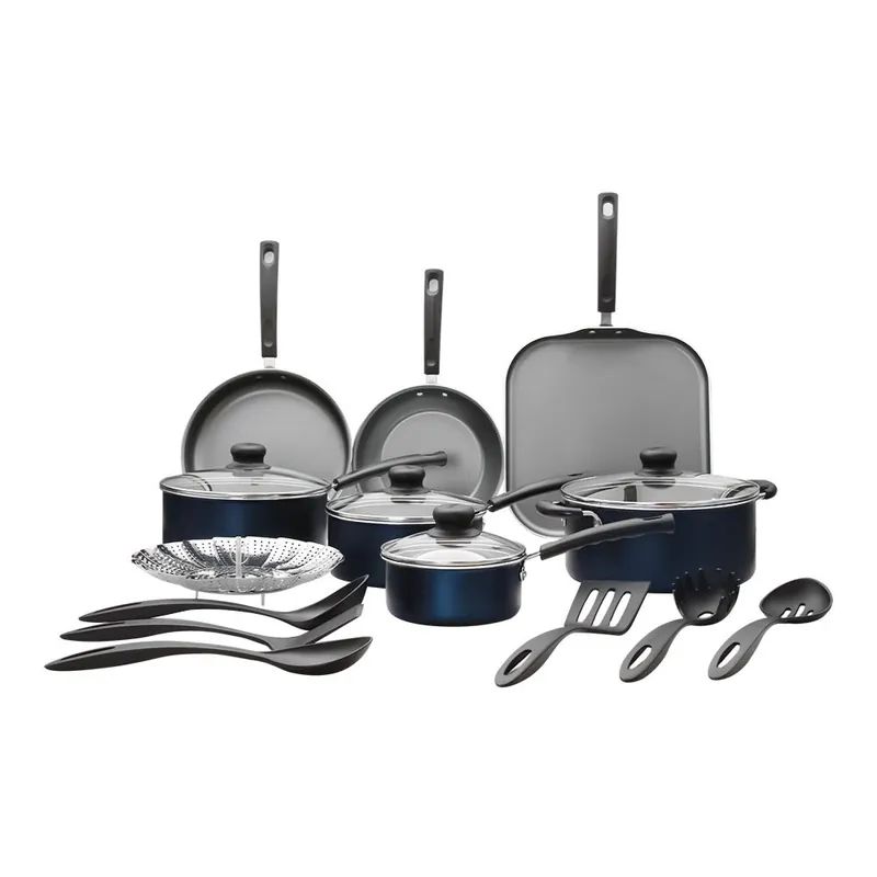 Batería de cocina de aluminio 18 piezas Primaware Blue Navy Tramontina Máxima Calidad
