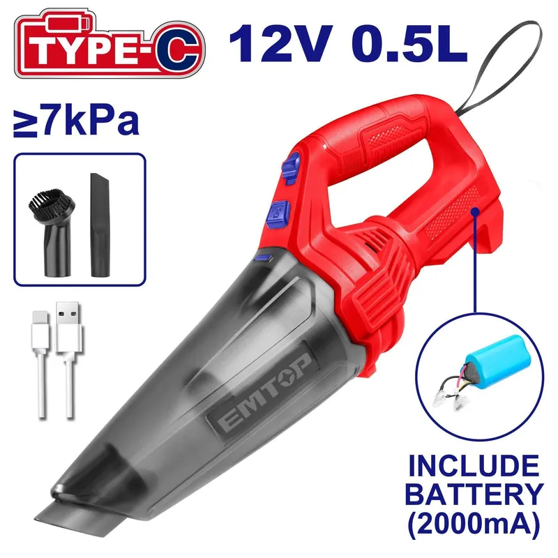 Aspiradora Inalámbrica Para Auto Batería Incluida 12 V Precio Económico