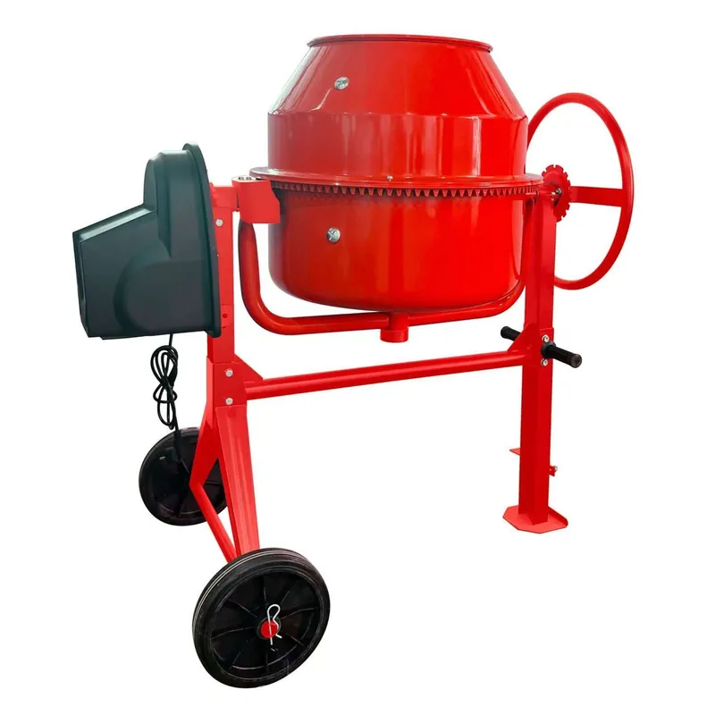 Mezcladora De Concreto Eléctrica 120 Litros 550W Con Tambor De Acero Rojo Favorito De Clientes