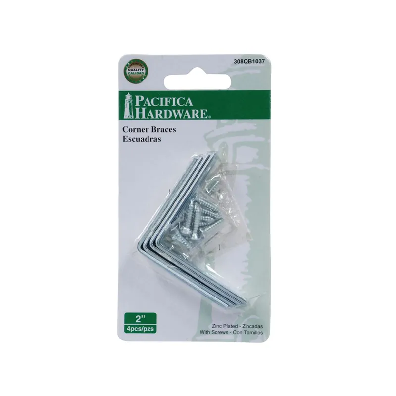 Stock Limitado Escuadra zincada de 2" con tornillos