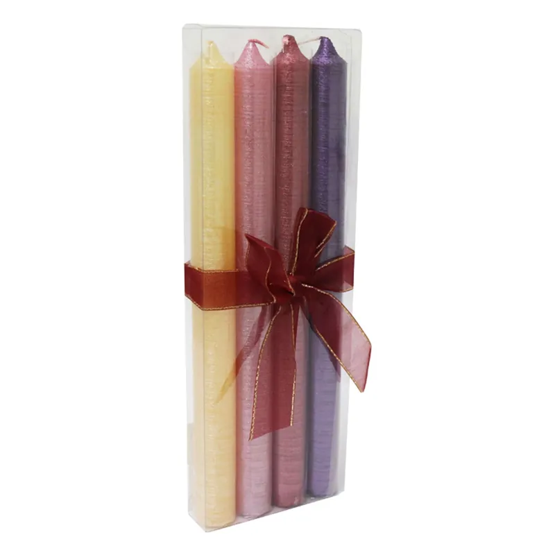 Velas Colores Surtidos 4 Piezas Promoción Exclusiva
