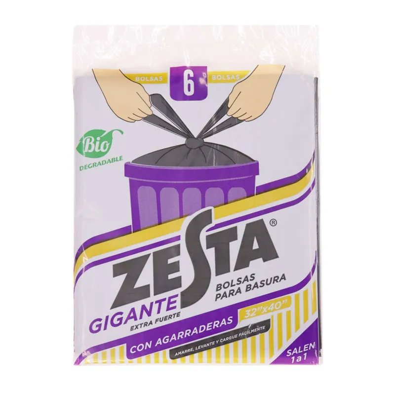 Garantía De Devolución De Dinero Bolsa Para Basura Zesta Gigante 32"x40"
