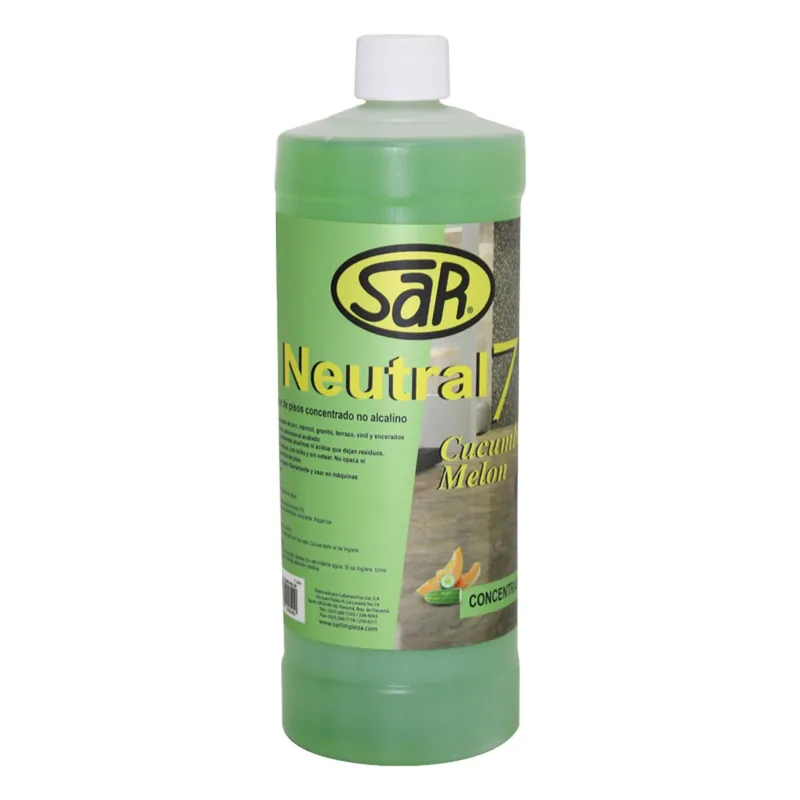 Limpiador No Alcalino Neutral 7 Para Pisos Aroma Pepino Melón 1 Lt Precio Bajo