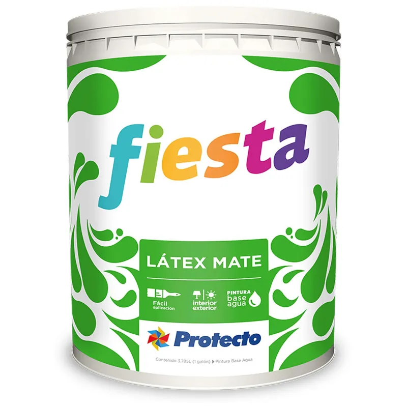Pintura De Látex Fiesta Color Blanco De 1 Galón Promoción Exclusiva