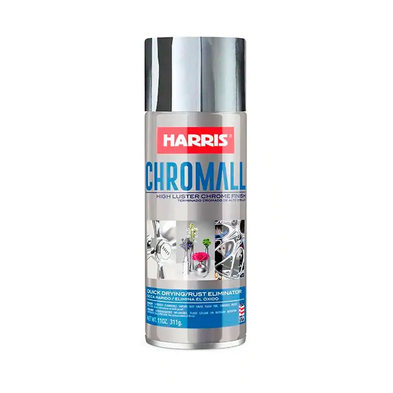 Pintura En Aerosol Acrílica Acabado Cromado Brillante De 11 Oz Para Superficies Metálicas Edición Limitada