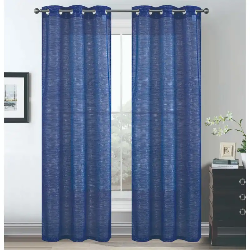 Cortina Decorativa Lonnie Grommet Alta Calidad